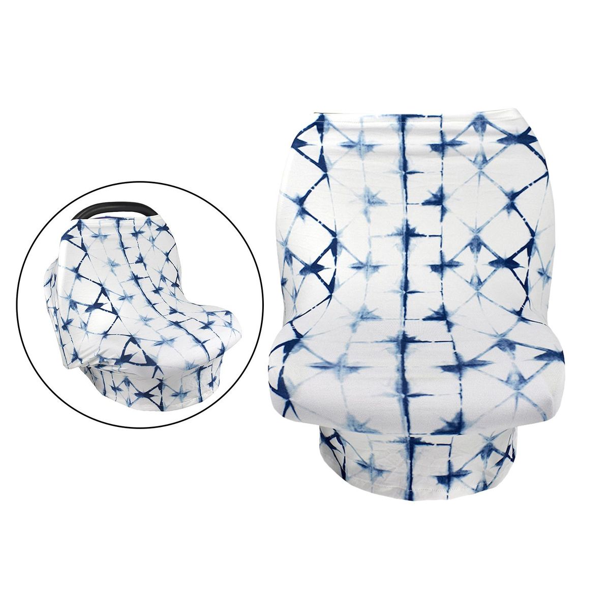 Breathable Stroller Cover Baby Carrier Canopy Breastfeeding Blue
