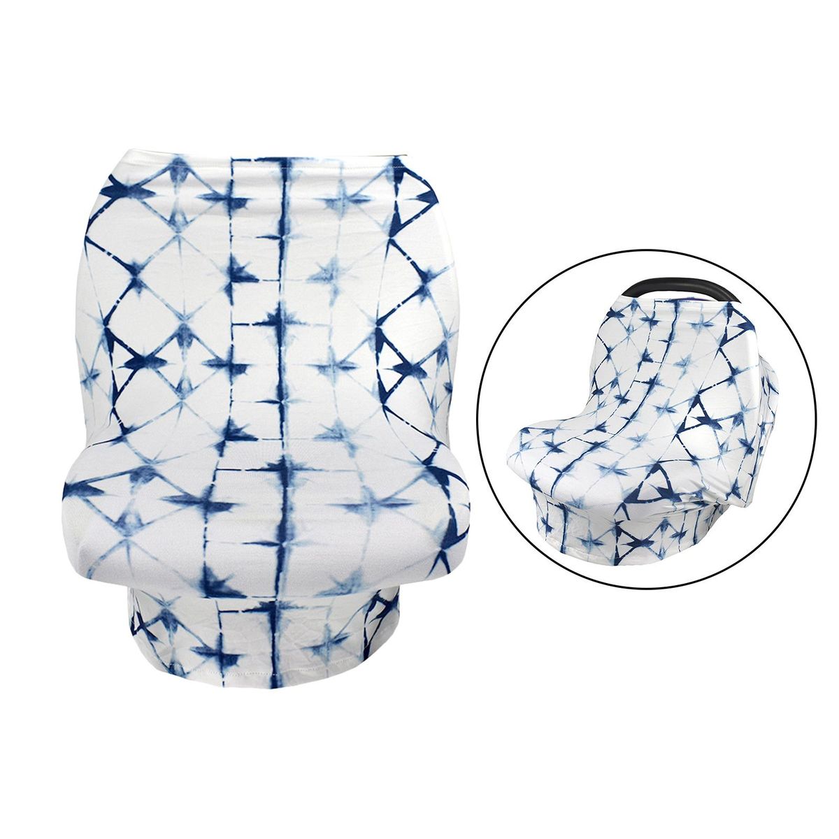 Breathable Stroller Cover Baby Carrier Canopy Breastfeeding Blue