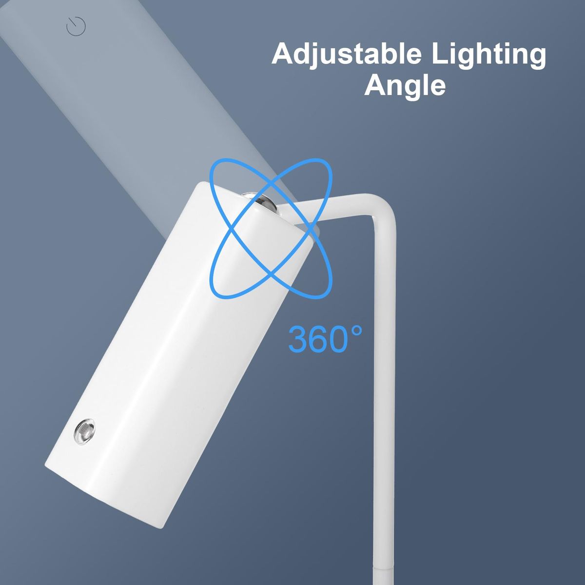Neoglint LED Table Lamp Multifunctional Desk Lamp Portable Flashlight 360° Eyes Caring Reading Lamp Bedside Lamp Touch Control Stepless Dimmable Light Sensor Rechargeable for Home Office Bedroom