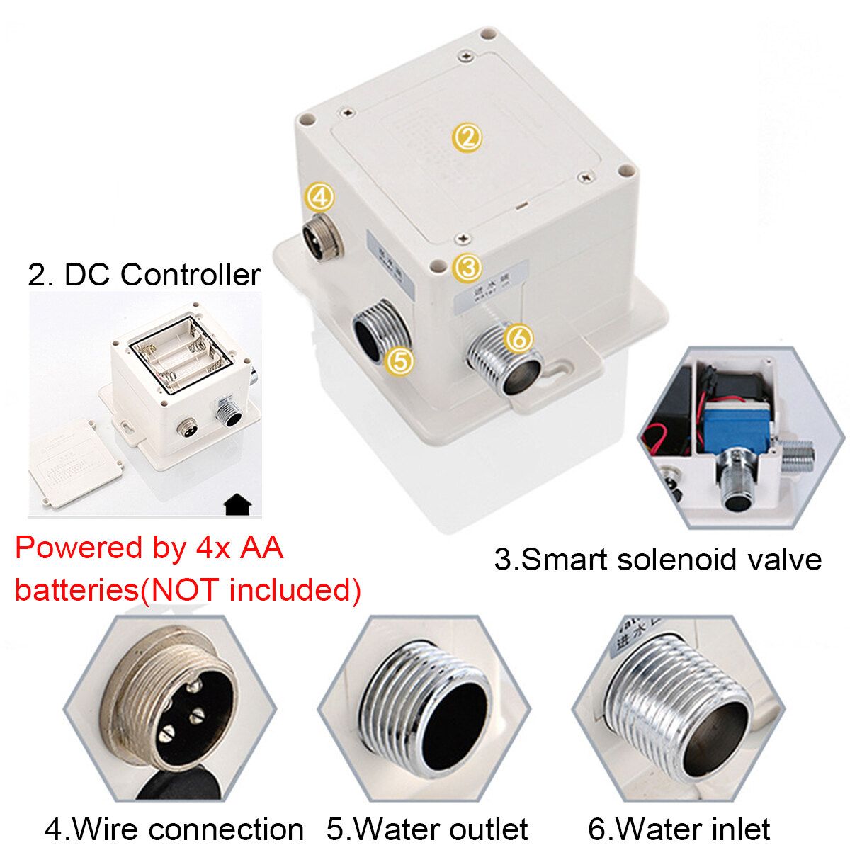 Automatic Sink Mixers Sensor Tap Infrared Water Bathroom Hands Free Basin Faucet