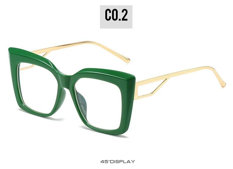 Big Frame Anti Blue Light Glasses-Green