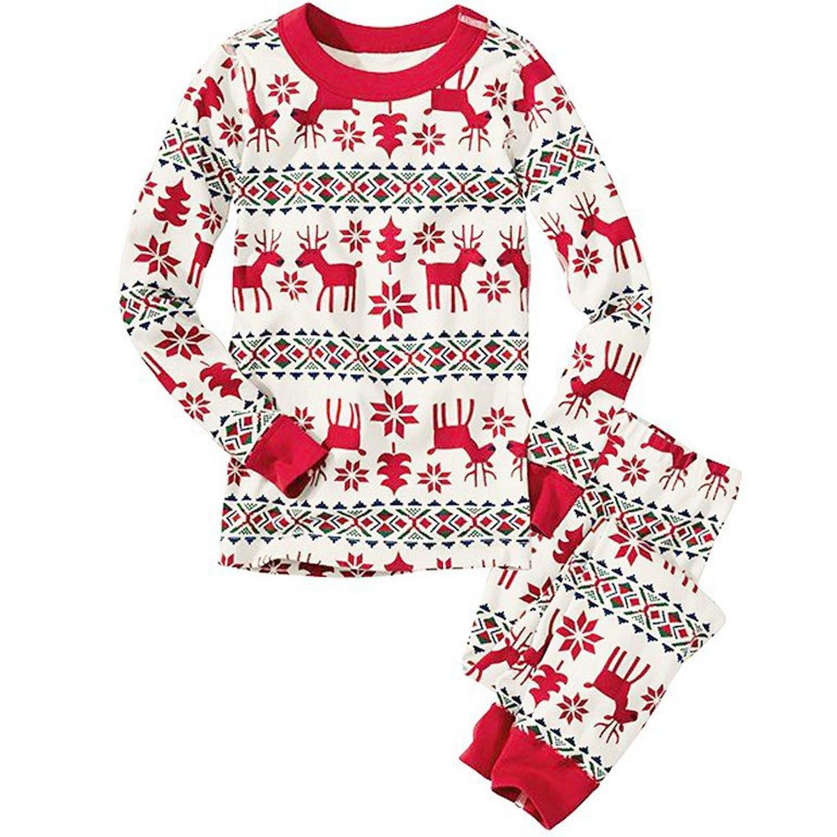Home Christmas Parent-child Clothing Autumn Clothing Parent-child Outfit Family Suits Mom Dad Kid Baby Home Clothing