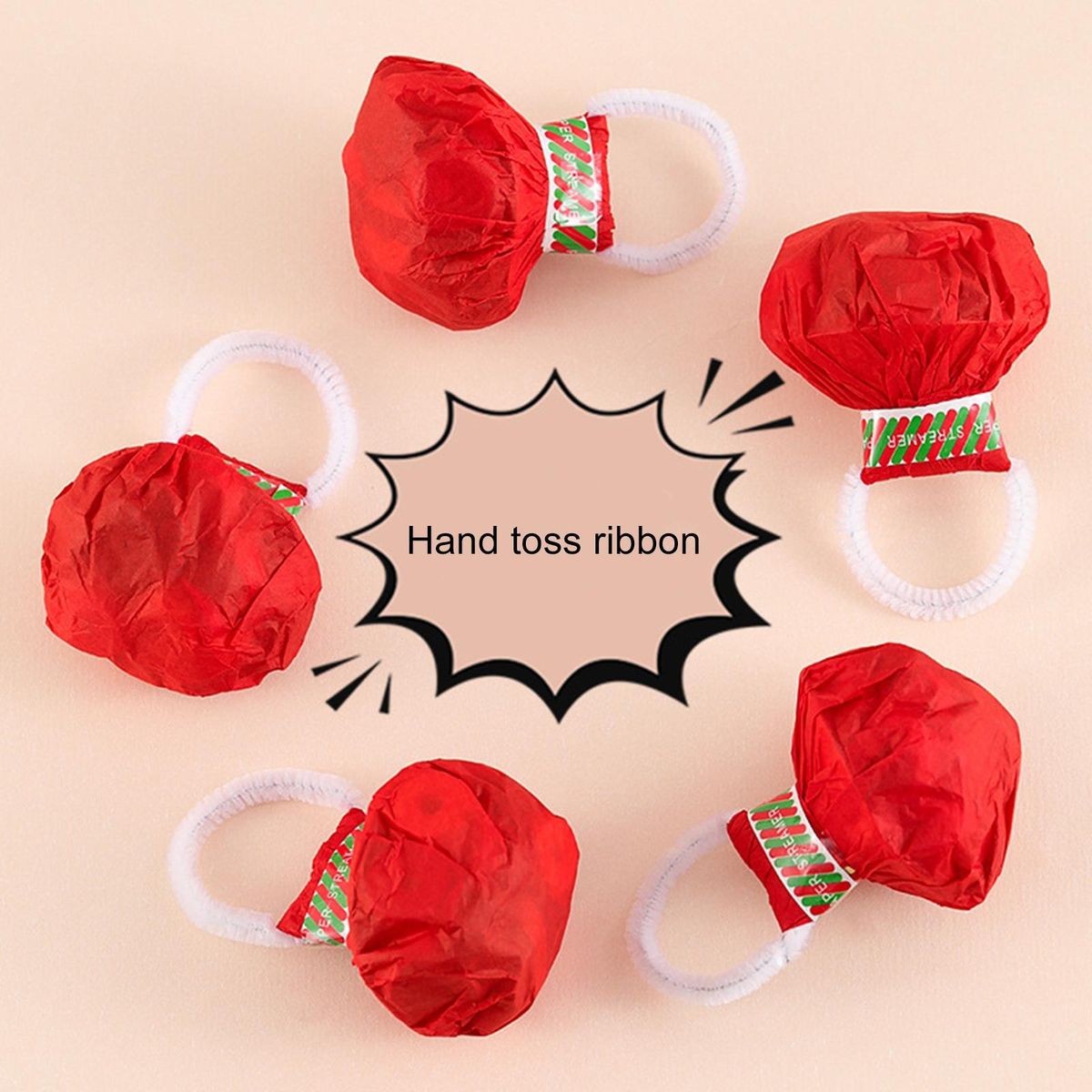 Hand-thrown Streamers 10pcs Celebration Streamer Popper for Parties Multicolor