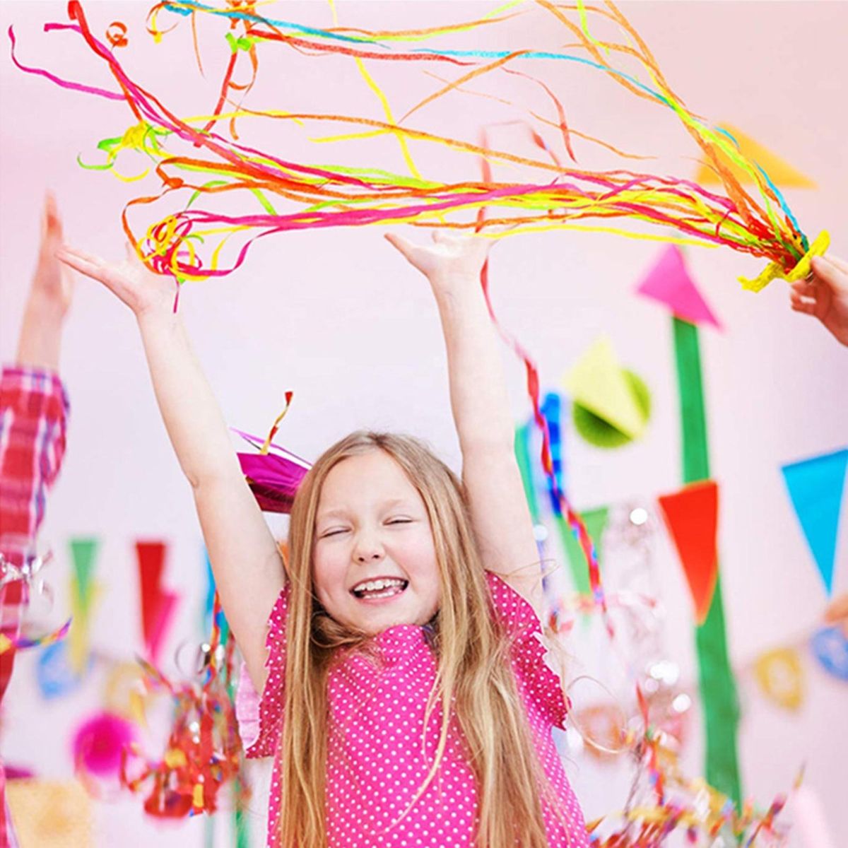 Hand-thrown Streamers 10pcs Celebration Streamer Popper for Parties Multicolor