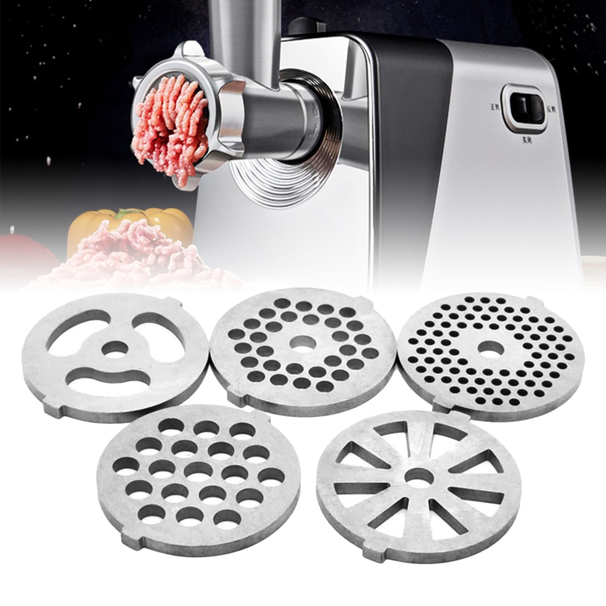 Stainless Steel Meat Grinder Blade Breadcrumbs 1 5 Pieces