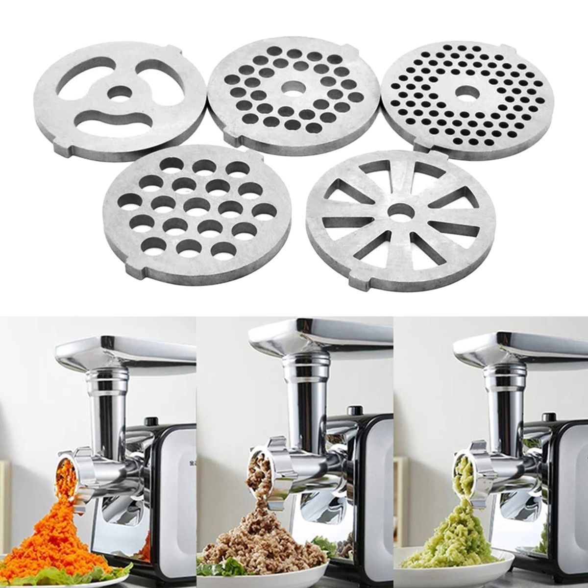 Stainless Steel Meat Grinder Blade Breadcrumbs 1 5 Pieces