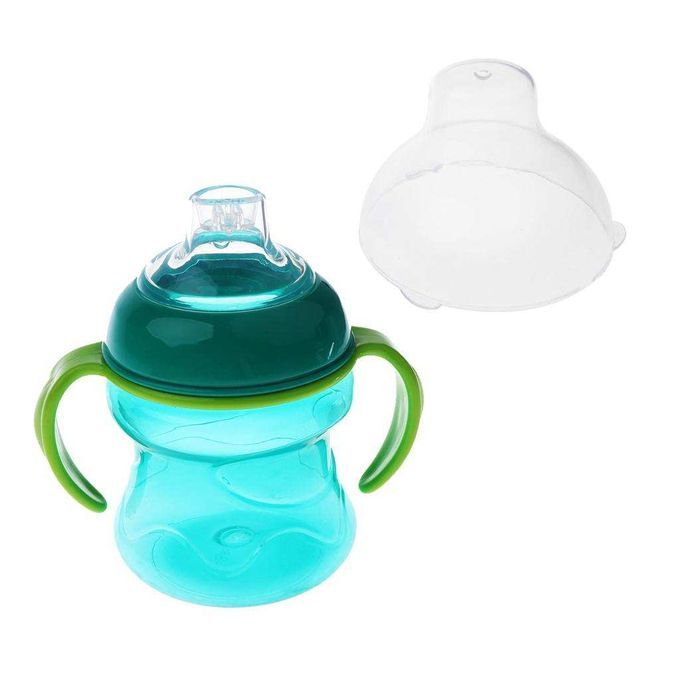 200ml No Spill Super Spout Grip Sippy Cups - Style 2-Blue Style 2-Blue