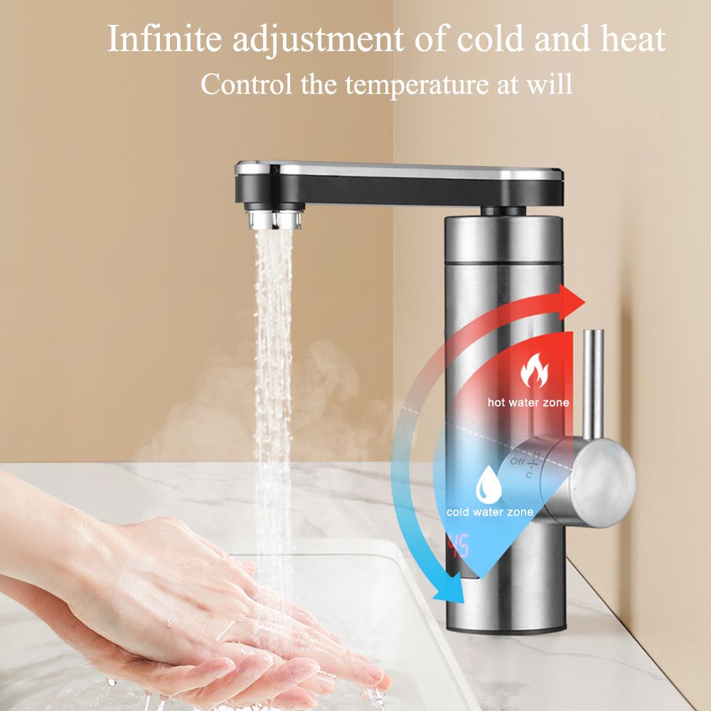 Electric Instant Heater Tap 3300W High Efficiency LED