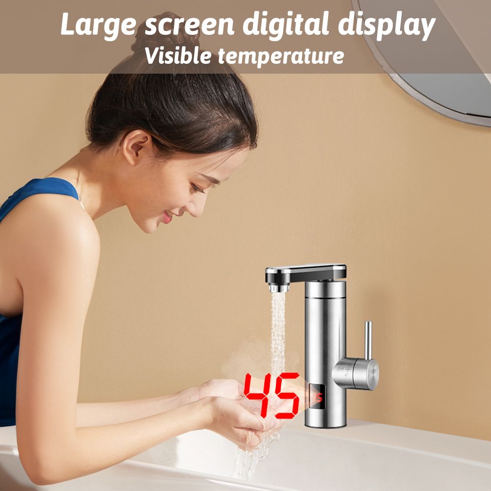 Electric Instant Heater Tap 3300W High Efficiency LED