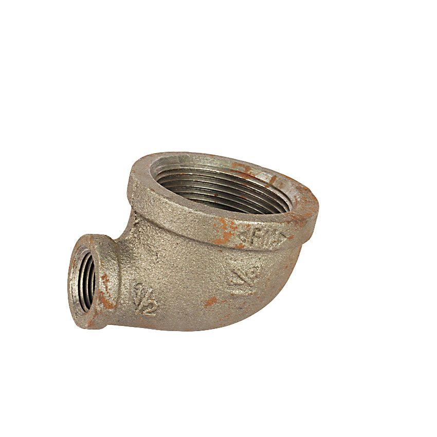 Malleable Iron Fitting Elbow Black 1 1/2 X 1/2