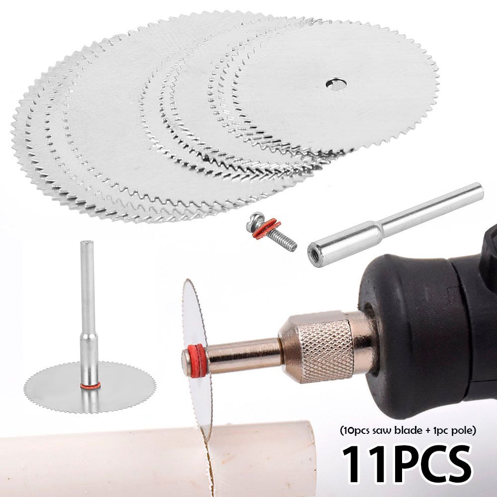 11pcs Mini Circular Blade Electric Grinding Cutting Disc Rotary Tool For