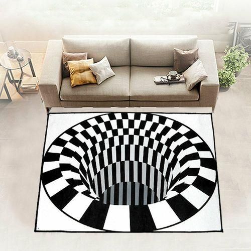 3D Swi Print Optical Illusion Area Rug Carpet