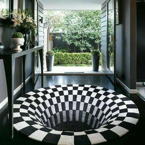 3D Swi Print Optical Illusion Area Rug Carpet