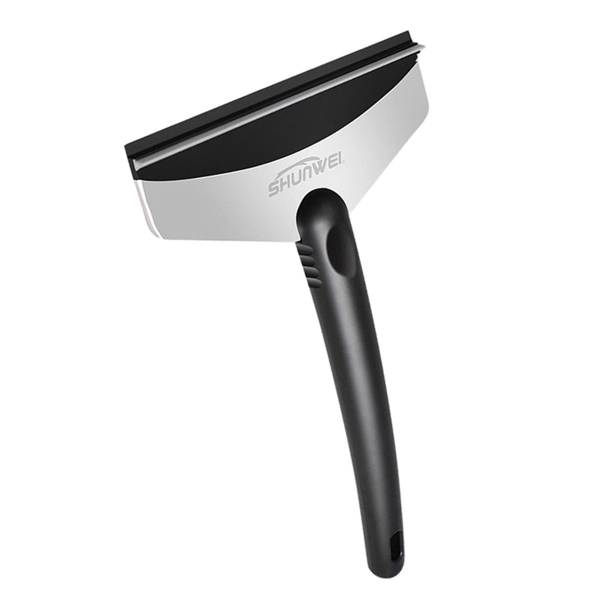 Portable Car Ice Scraper Windscreen Scraping Tool Glass Brush Gray