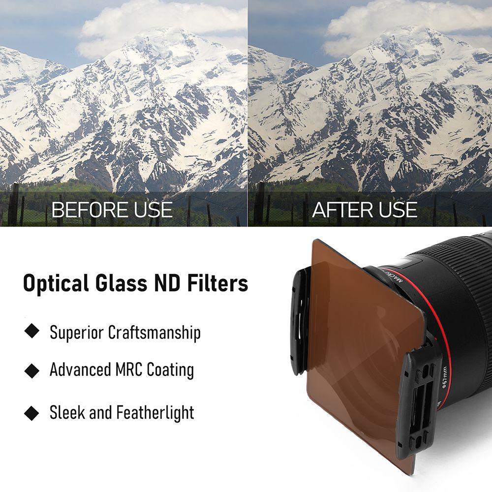 ND64（1.8）Lens Filter 4×4in ND Filters Optical Glass