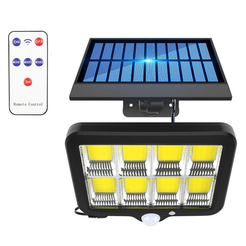 Remote Control 160 LED COB Solar Light PIR Motion Sensor IP6