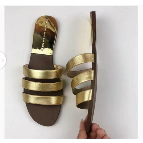 Flat Gold Plated Slippers