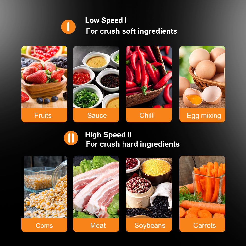 Stainless Steel 2L Capacity Electric Chopper Meat Grinder