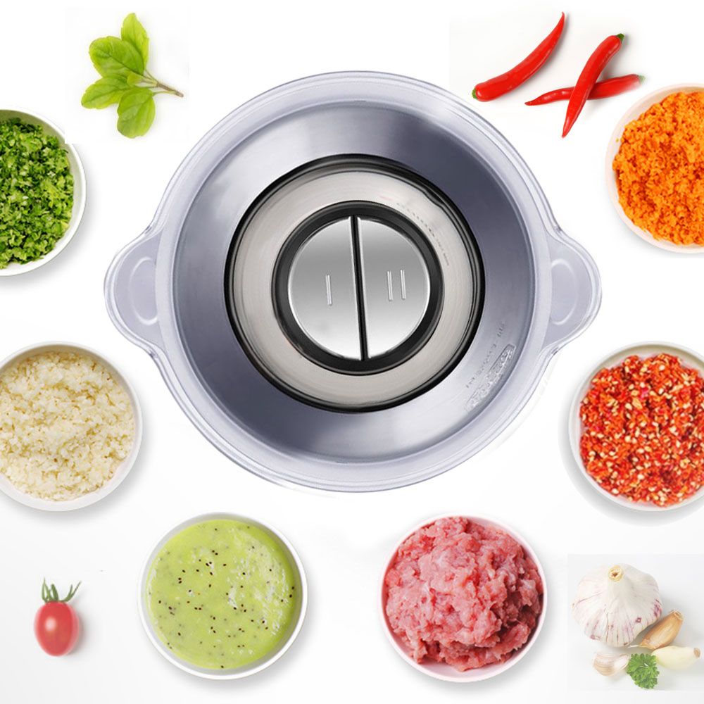 Stainless Steel 2L Capacity Electric Chopper Meat Grinder