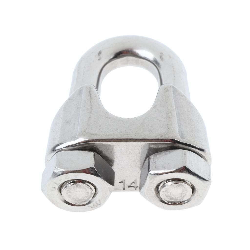 M10/ Stainless Wire Rope Grip   Cable Clip Clamp 14