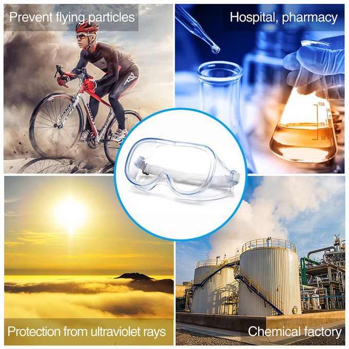 Medical Safety Glasses Anti-Fog  Adjustable Surgical