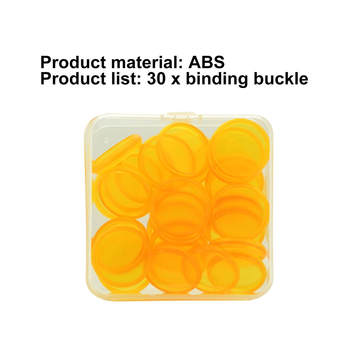30 Pcs Loose Leaf Binder Rings Round Shape Round Shape C