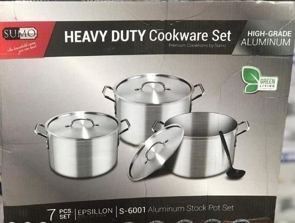 Heavy Duty Non Stick Cookware Sets - 7pcs