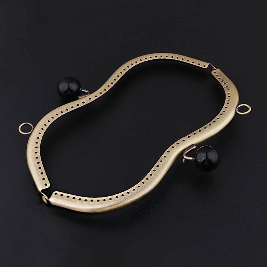 M Shape Metal Purse Frame For Women Bag Handbag DIY Black