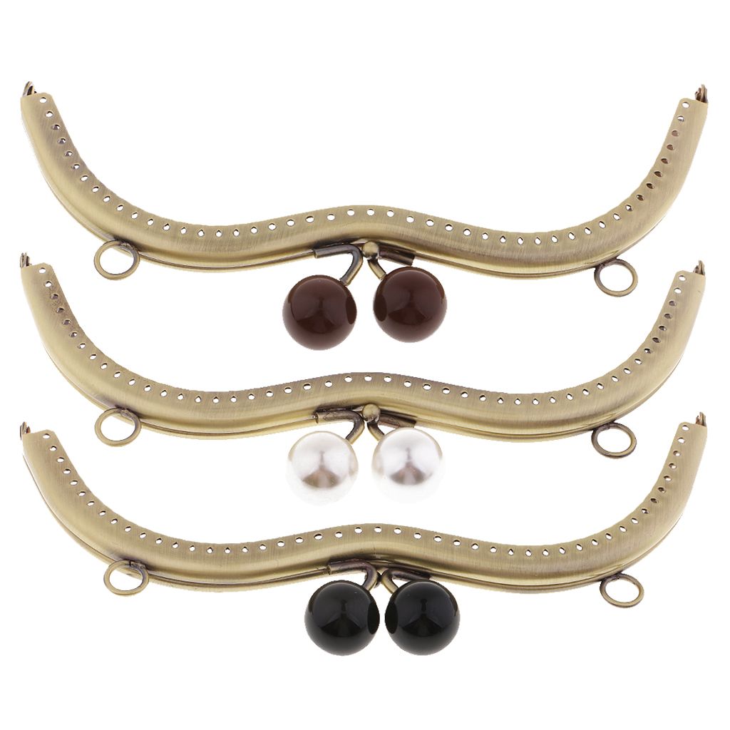 M Shape Metal Purse Frame For Women Bag Handbag DIY Black