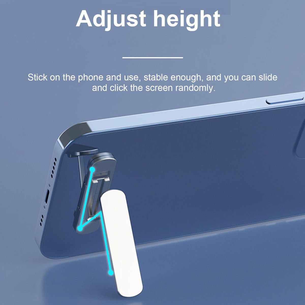 Foldable Mobile Phone Holder 360-Degree Rotatable Phone Bracket Aluminium Alloy Phone Desk Stand