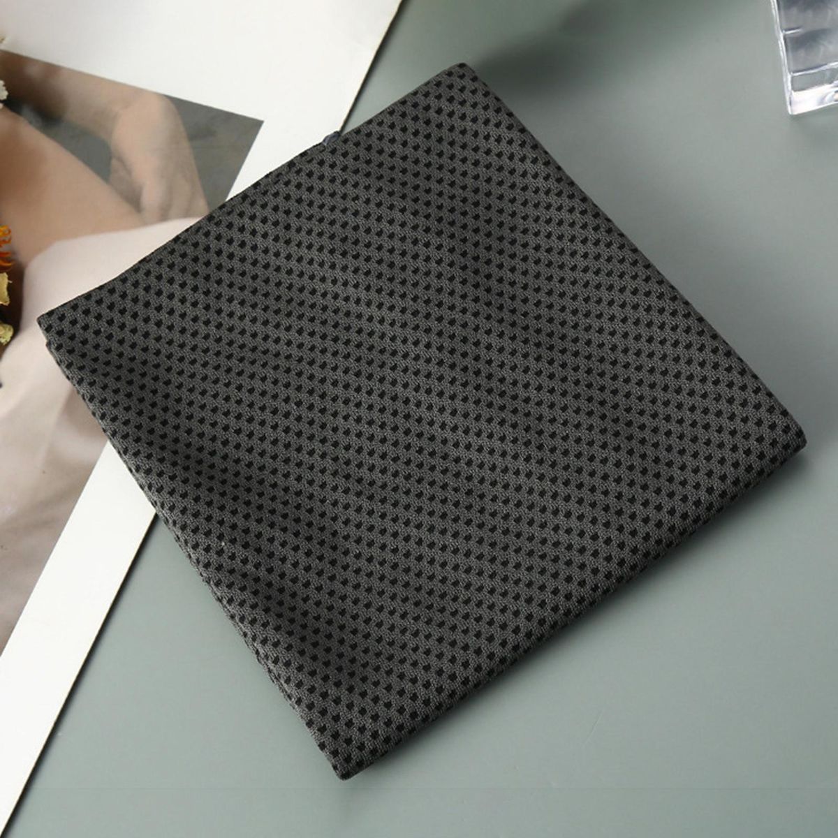 Towel Outdoor Sports Cold Feeling Towel Dark Gray