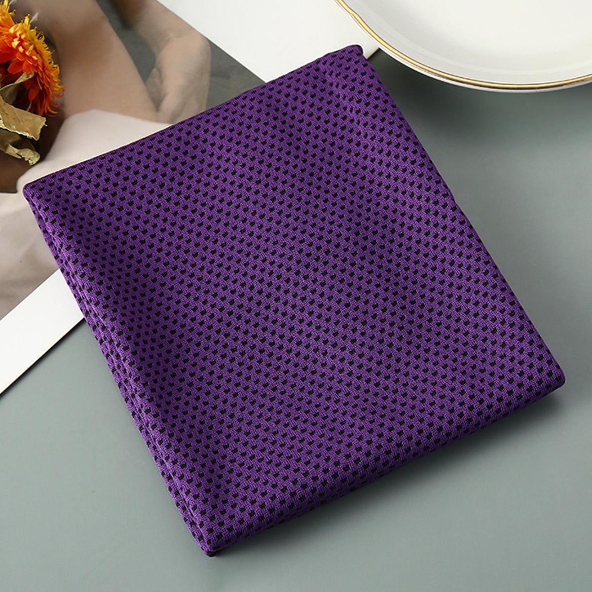 Towel Outdoor Sports Cold Feeling Towel Purple