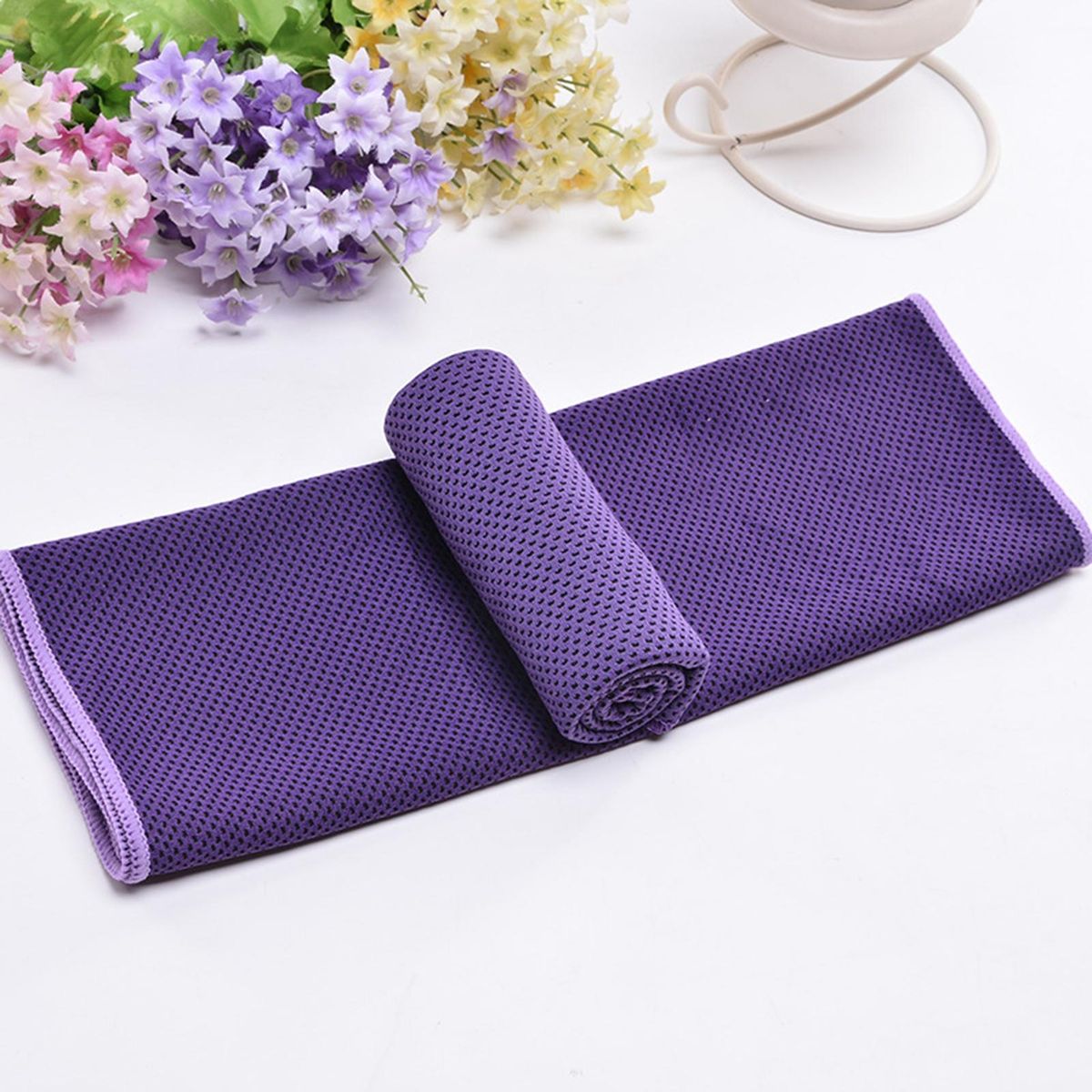 Towel Outdoor Sports Cold Feeling Towel Purple