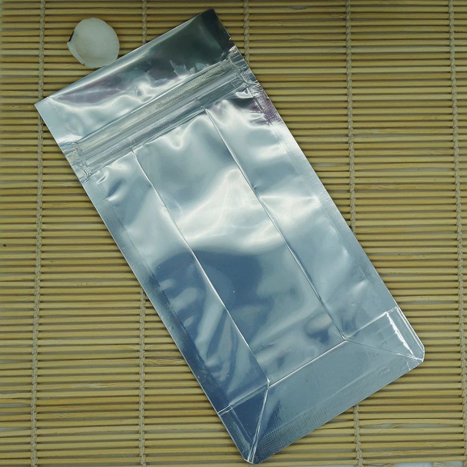 50 Pcs Self-Stand Aluminum Ziplock Pouch (20 X 30 Cm)