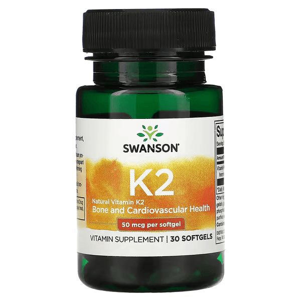 Natural Vitamin K2 - 30 Veggie Capsules