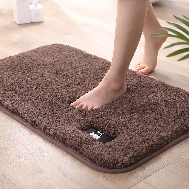 Bathroom Toilet Anti-Slip Absorbent Feet - Brown