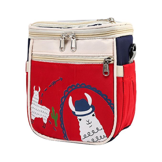 Babystroller Organizer Multi-Pocket Double Layer For Baby Items Red