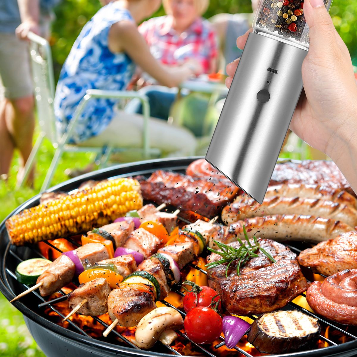Electric Pepper Mill Machine Tool Salt Grinder USB Powered