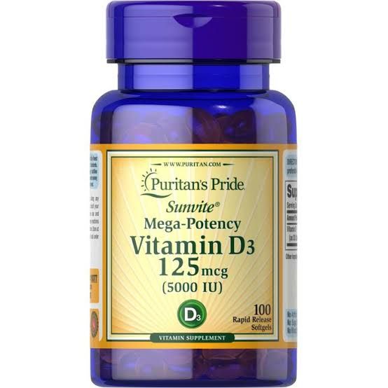 Vitamin D 125mg (5000iu) X50 Softgels