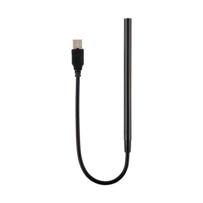 Flexible USB 10LEDs LED Light Lamp - Black