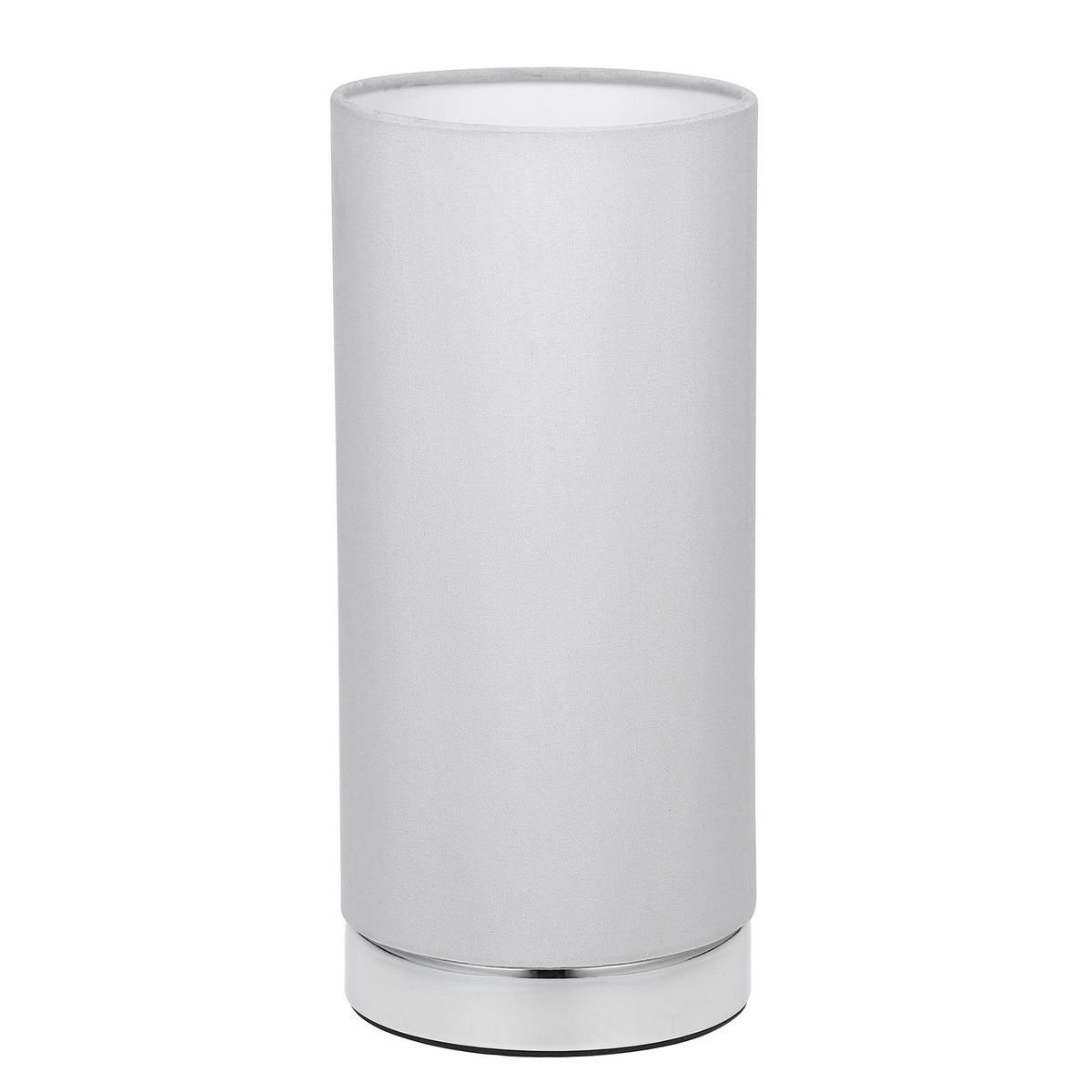 Touching Control Table Light Bedside 3 Way Dimmable Desk Lamp Modern Nightstand Night Lamp with Round Fabric Lampshade for Bedroom Living Room Office (Bulb Included)
