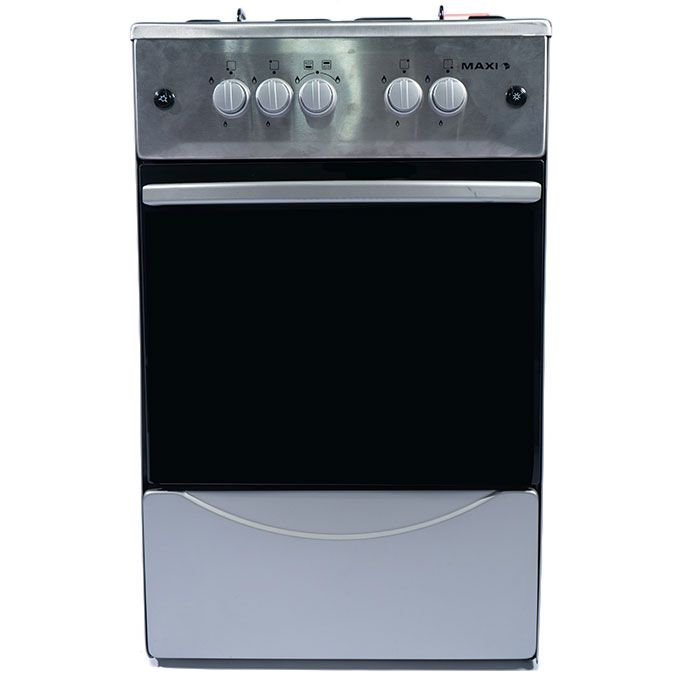 6060 4 Burner Gas Cooker - Black & Grey (F6B40G2)