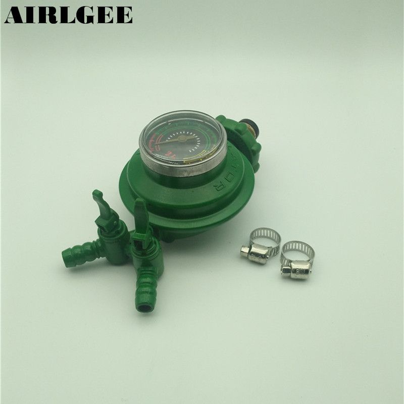 1 Inlet 2 Outlet Liquefied LGP Gas Gauge Pressure Regulator