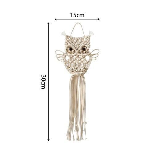 Handmade Owls Bohemian Tapestry Wall Hanging Cotton Tapestry Wall Decoration Perfect Gift For Kids Bedroom