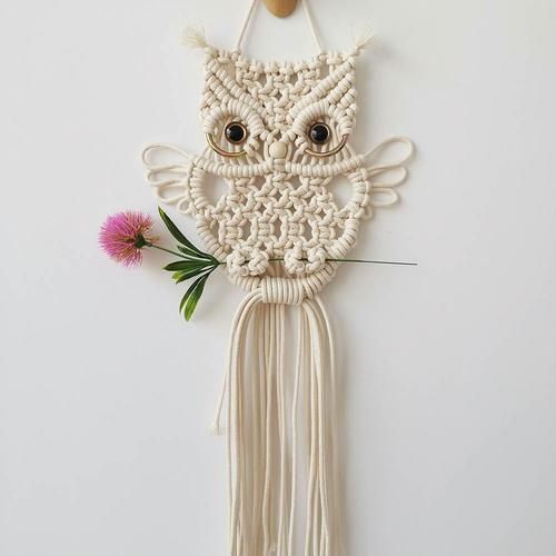 Handmade Owls Bohemian Tapestry Wall Hanging Cotton Tapestry Wall Decoration Perfect Gift For Kids Bedroom