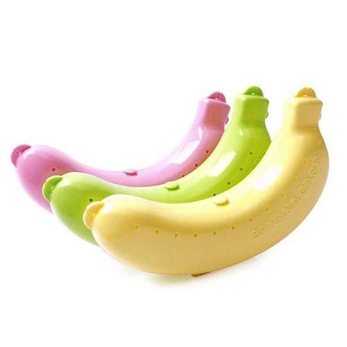 Cute Fruit Banana Protector Box Holder Case Lunch Container