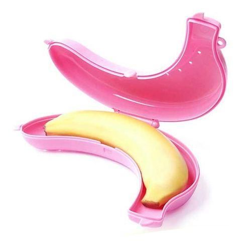 Cute Fruit Banana Protector Box Holder Case Lunch Container