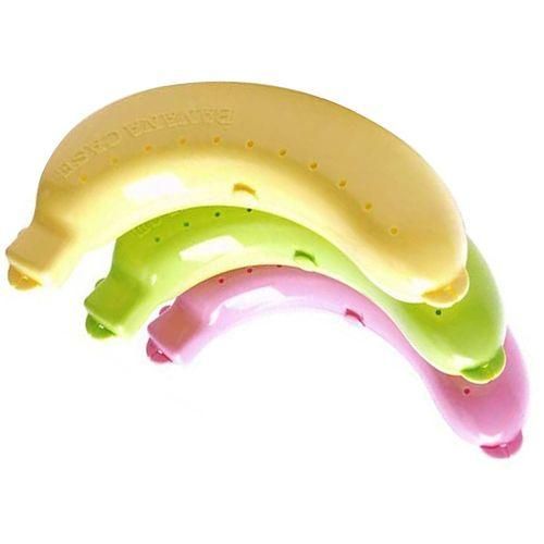 Cute Fruit Banana Protector Box Holder Case Lunch Container