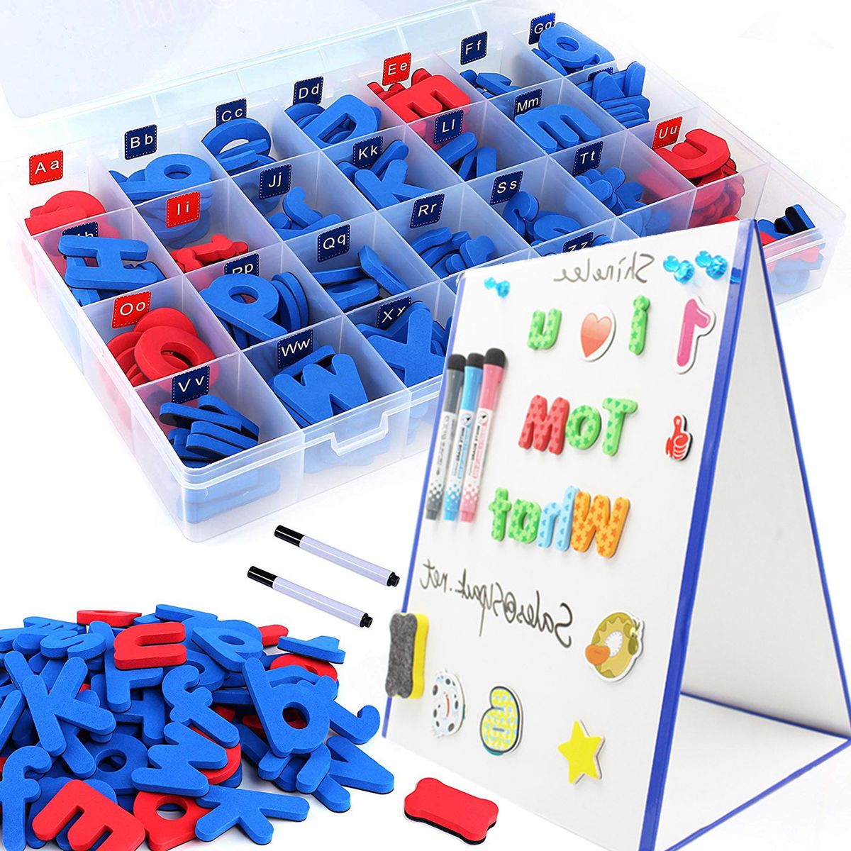 Magnetic Letters Kit Alphabet Magnets Toy 238 Pcs ABC Foam