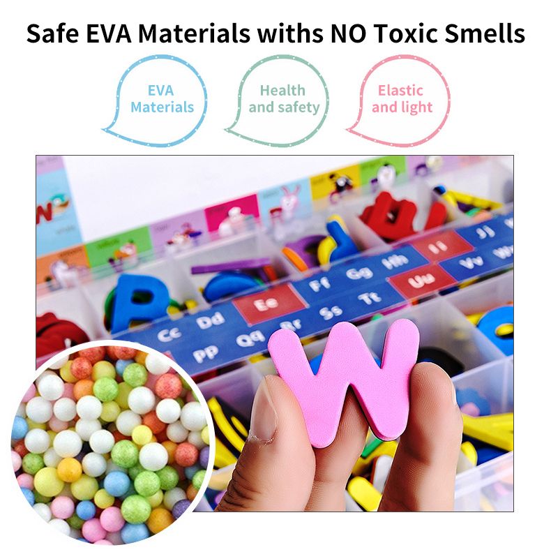 Magnetic Letters Kit Alphabet Magnets Toy 238 Pcs ABC Foam
